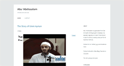 Desktop Screenshot of abuabdissalam.com